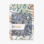 Laptop, Telefoane si Tablete - Ebook reader si accesorii - Accesorii eBook Reader - Husa eBook Kwmobile pentru Kobo Libra Colour, inchidere magnetica, Sleep/Wake, piele ecologica, galben, albastru - Infinity.ro