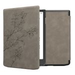 Laptop, Telefoane si Tablete - Ebook reader si accesorii - Accesorii eBook Reader - Husa eBook Kwmobile pentru PocketBook InkPad 4, Color 3, Color 2, Vivlio InkPad 4, Sleep/Wake, piele ecologica, gri - Infinity.ro
