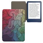 Laptop, Telefoane si Tablete - Ebook reader si accesorii - Accesorii eBook Reader - Husa Kwmobile pentru Amazon Kindle 11 (2022), Kindle 11 (2024), functie Sleep/Wake, piele ecologica, multicolor - Infinity.ro