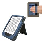 Laptop, Telefoane si Tablete - Ebook reader si accesorii - Accesorii eBook Reader - Husa Kwmobile pentru Amazon Kindle 11 (2022), Kindle 11 (2024), inchidere magnetica, piele ecologica, albastru, gri - Infinity.ro