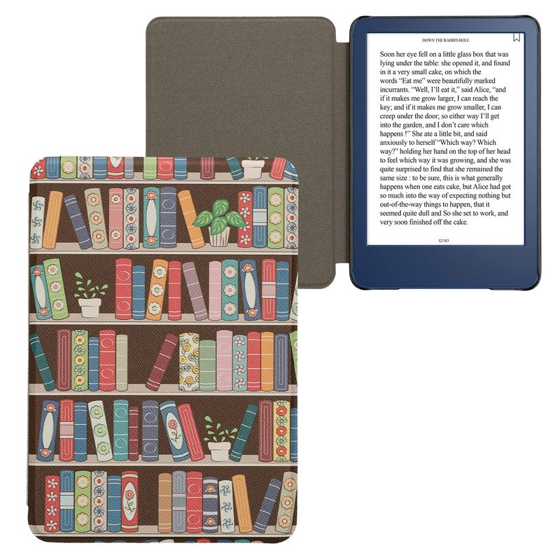 Laptop, Telefoane si Tablete - Ebook reader si accesorii - Accesorii eBook Reader - Husa Kwmobile pentru Amazon Kindle 11 (2022), Kindle 11 (2024), inchidere magnetica, piele ecologica, multicolor - Infinity.ro