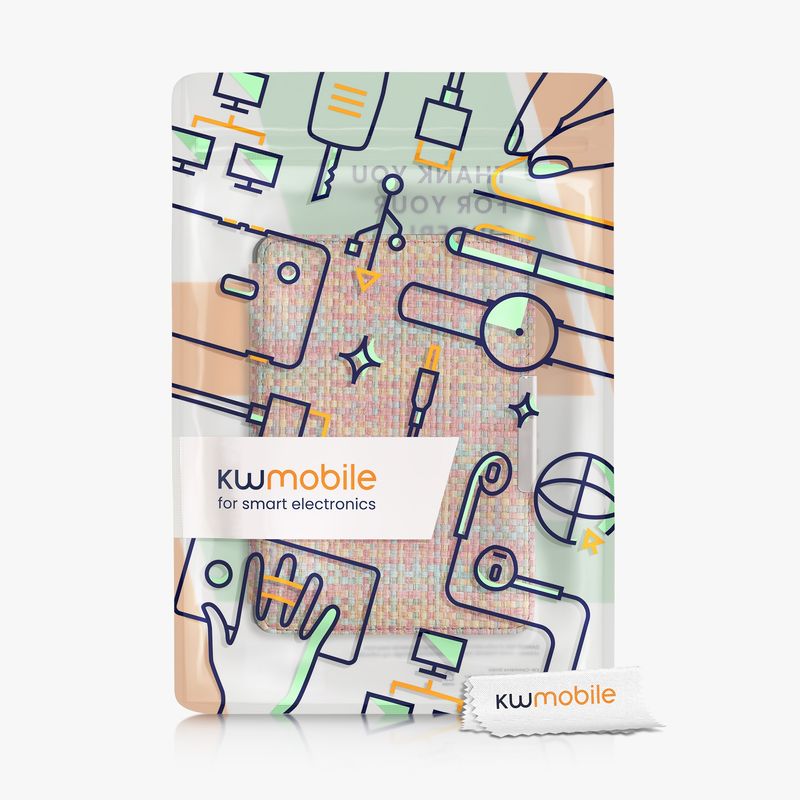 Laptop, Telefoane si Tablete - Ebook reader si accesorii - Accesorii eBook Reader - Husa Kwmobile pentru Amazon Kindle Paperwhite 1, 2, 3 (2012-2017), inchidere magnetica, Sleep/Wake, PVC, multicolor - Infinity.ro