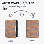 Laptop, Telefoane si Tablete - Ebook reader si accesorii - Accesorii eBook Reader - Husa Kwmobile pentru Amazon Kindle Paperwhite 1, 2, 3 (2012-2017), inchidere magnetica, Sleep/Wake, PVC, multicolor - Infinity.ro