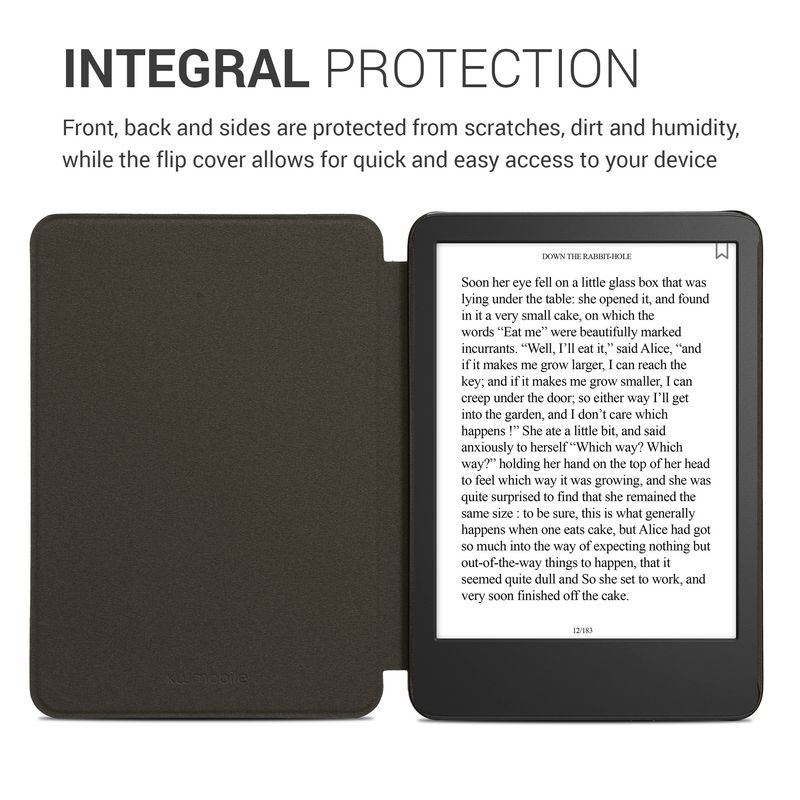 Laptop, Telefoane si Tablete - Ebook reader si accesorii - Accesorii eBook Reader - Husa Kwmobile pentru Amazon Kindle 11 (2022), Kindle 11 (2024), protectie la socuri, pluta, multicolor - Infinity.ro