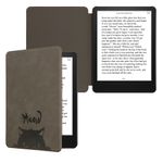 Laptop, Telefoane si Tablete - Ebook reader si accesorii - Accesorii eBook Reader - Husa Kwmobile pentru Amazon Kindle Paperwhite 11, Signature Edition, Paperwhite Kids, antisoc, gri, negru - Infinity.ro