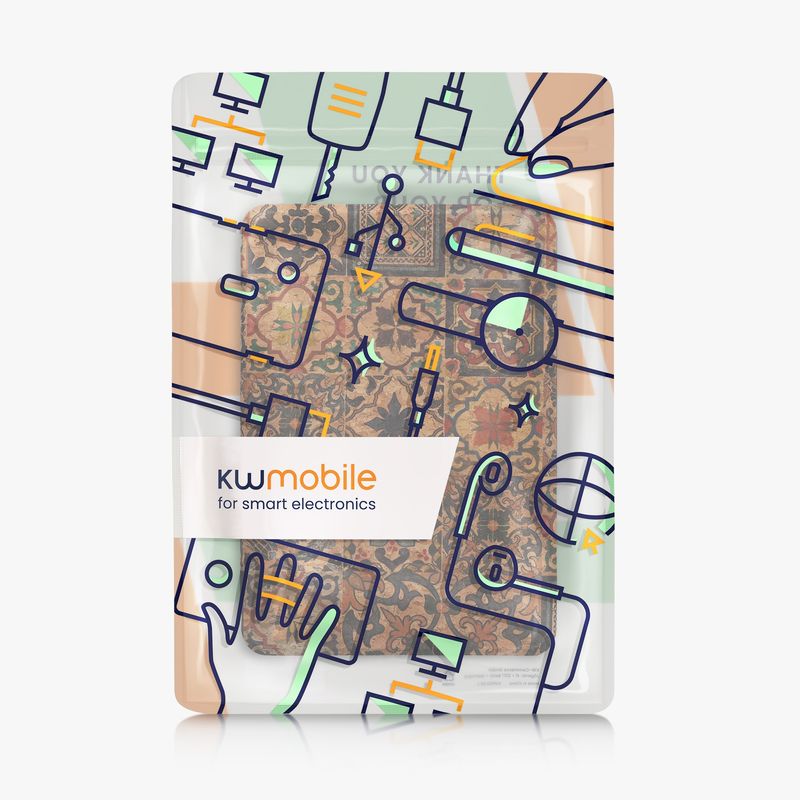 Laptop, Telefoane si Tablete - Ebook reader si accesorii - Accesorii eBook Reader - Husa Kwmobile pentru Amazon Kindle 11 (2022), Kindle 11 (2024), inchidere magnetica, pluta, multicolor - Infinity.ro