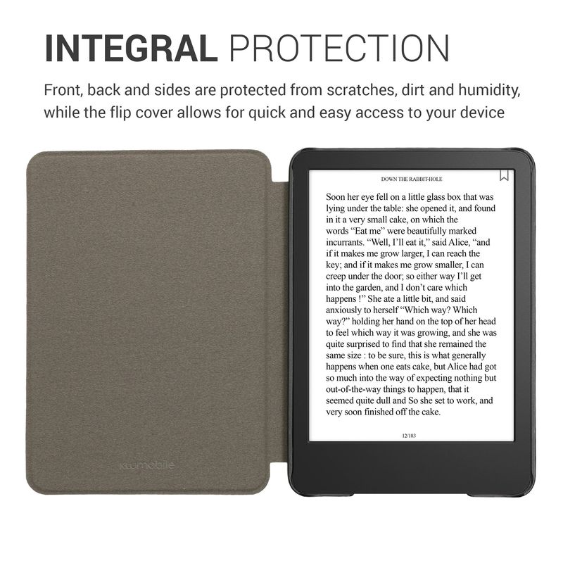 Laptop, Telefoane si Tablete - Ebook reader si accesorii - Accesorii eBook Reader - Husa Kwmobile pentru Amazon Kindle 11 (2022), Kindle 11 (2024), inchidere magnetica, pluta, multicolor - Infinity.ro