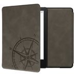 Laptop, Telefoane si Tablete - Ebook reader si accesorii - Accesorii eBook Reader - Husa Kwmobile pentru Amazon Kindle Paperwhite 11, Signature Edition, Paperwhite Kids, inchidere magnetica, gri - Infinity.ro
