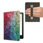 Laptop, Telefoane si Tablete - Ebook reader si accesorii - Accesorii eBook Reader - Husa Kwmobile pentru Amazon Kindle Paperwhite 11, Signature Edition, Paperwhite Kids, curea de mana, multicolor - Infinity.ro