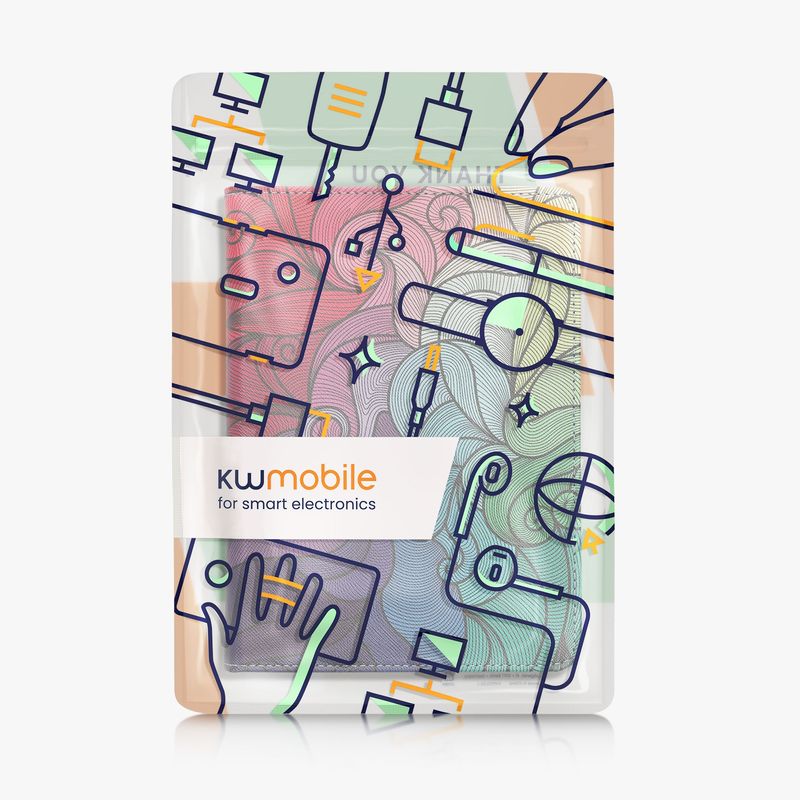 Laptop, Telefoane si Tablete - Ebook reader si accesorii - Accesorii eBook Reader - Husa Kwmobile pentru Amazon Kindle Paperwhite 11, Signature Edition, Paperwhite Kids, curea de mana, multicolor - Infinity.ro