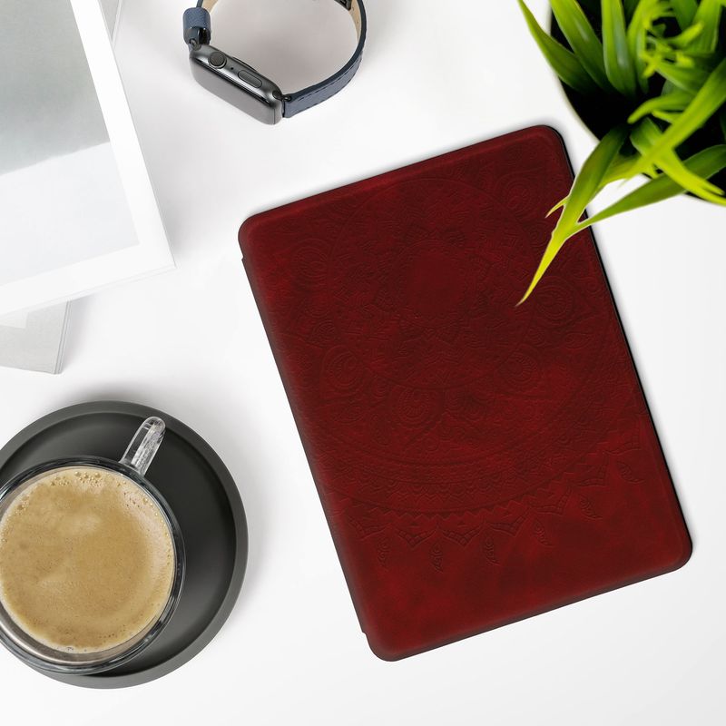 Laptop, Telefoane si Tablete - Ebook reader si accesorii - Accesorii eBook Reader - Husa Kwmobile pentru Amazon Kindle Paperwhite 11, Signature Edition, Paperwhite Kids, protectie la socuri, rosu - Infinity.ro
