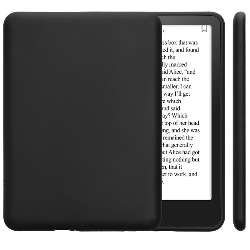Laptop, Telefoane si Tablete - Ebook reader si accesorii - Accesorii eBook Reader - Husa Kwmobile pentru Amazon Kindle Paperwhite 12 (2024), Colorsoft, anti-alunecare, protectie la socuri, silicon, negru - Infinity.ro