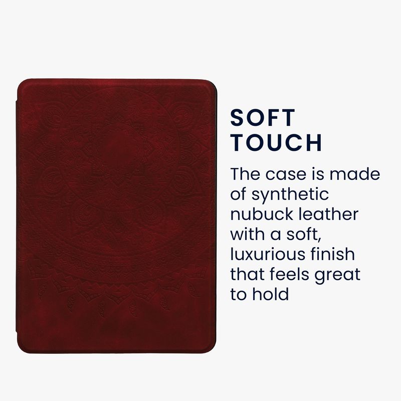Laptop, Telefoane si Tablete - Ebook reader si accesorii - Accesorii eBook Reader - Husa Kwmobile pentru Amazon Kindle Paperwhite 11, Signature Edition, Paperwhite Kids, protectie la socuri, rosu - Infinity.ro