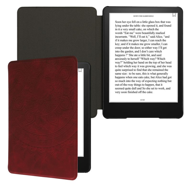 Laptop, Telefoane si Tablete - Ebook reader si accesorii - Accesorii eBook Reader - Husa Kwmobile pentru Amazon Kindle Paperwhite 11, Signature Edition, Paperwhite Kids, protectie la socuri, rosu - Infinity.ro