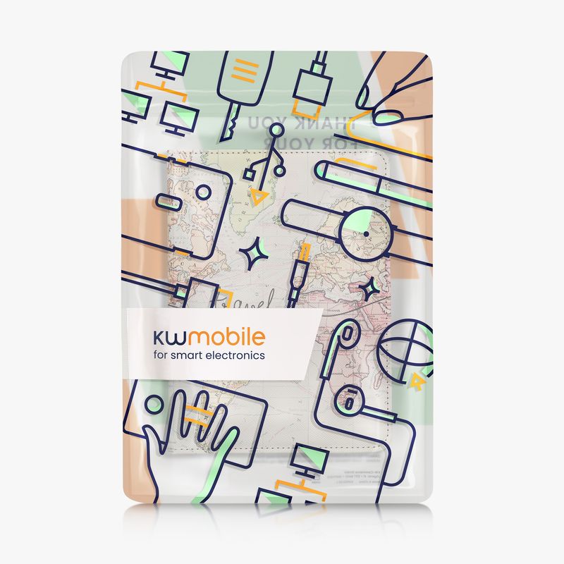 Laptop, Telefoane si Tablete - Ebook reader si accesorii - Accesorii eBook Reader - Husa Kwmobile pentru Amazon Kindle Paperwhite 12 (2024), Colorsoft, anti-alunecare, piele ecologica, multicolor - Infinity.ro