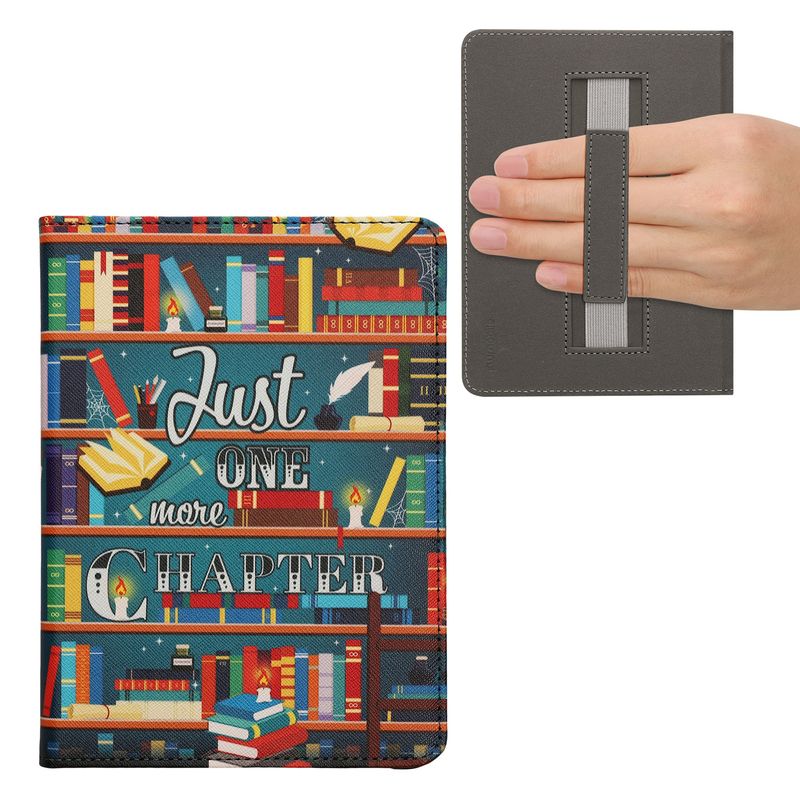 Laptop, Telefoane si Tablete - Ebook reader si accesorii - Accesorii eBook Reader - Husa Kwmobile pentru Amazon Kindle Paperwhite 12 (2024), Colorsoft, curea de mana, piele ecologica, multicolor - Infinity.ro