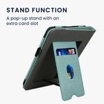 Laptop, Telefoane si Tablete - Ebook reader si accesorii - Accesorii eBook Reader - Husa Kwmobile pentru Amazon Kindle Paperwhite 12 (2024), Colorsoft, inchidere magnetica, functie stand, verde, gri - Infinity.ro