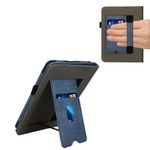 Laptop, Telefoane si Tablete - Ebook reader si accesorii - Accesorii eBook Reader - Husa Kwmobile pentru Amazon Kindle Paperwhite 12 (2024), Colorsoft, inchidere magnetica, functie stand, albastru, gri - Infinity.ro