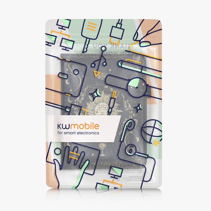 Laptop, Telefoane si Tablete - Ebook reader si accesorii - Accesorii eBook Reader - Husa Kwmobile pentru Amazon Kindle Paperwhite 12 (2024), Colorsoft, inchidere magnetica, functie stand, multicolor - Infinity.ro