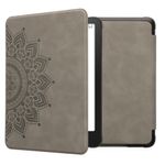 Laptop, Telefoane si Tablete - Ebook reader si accesorii - Accesorii eBook Reader - Husa Kwmobile pentru Amazon Kindle Paperwhite 12 (2024), Colorsoft, inchidere magnetica, piele ecologica, gri - Infinity.ro