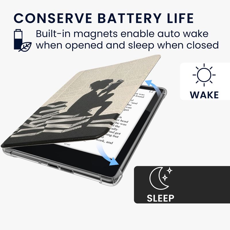 Laptop, Telefoane si Tablete - Ebook reader si accesorii - Accesorii eBook Reader - Husa Kwmobile pentru Amazon Kindle Paperwhite 12 (2024), Colorsoft, protectie la zgarieturi, piele ecologica, multicolor - Infinity.ro