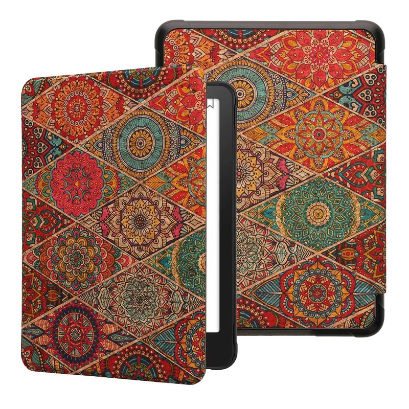 Laptop, Telefoane si Tablete - Ebook reader si accesorii - Accesorii eBook Reader - Husa Kwmobile pentru Amazon Kindle Paperwhite 12 (2024), Colorsoft, inchidere magnetica, pluta, multicolor - Infinity.ro