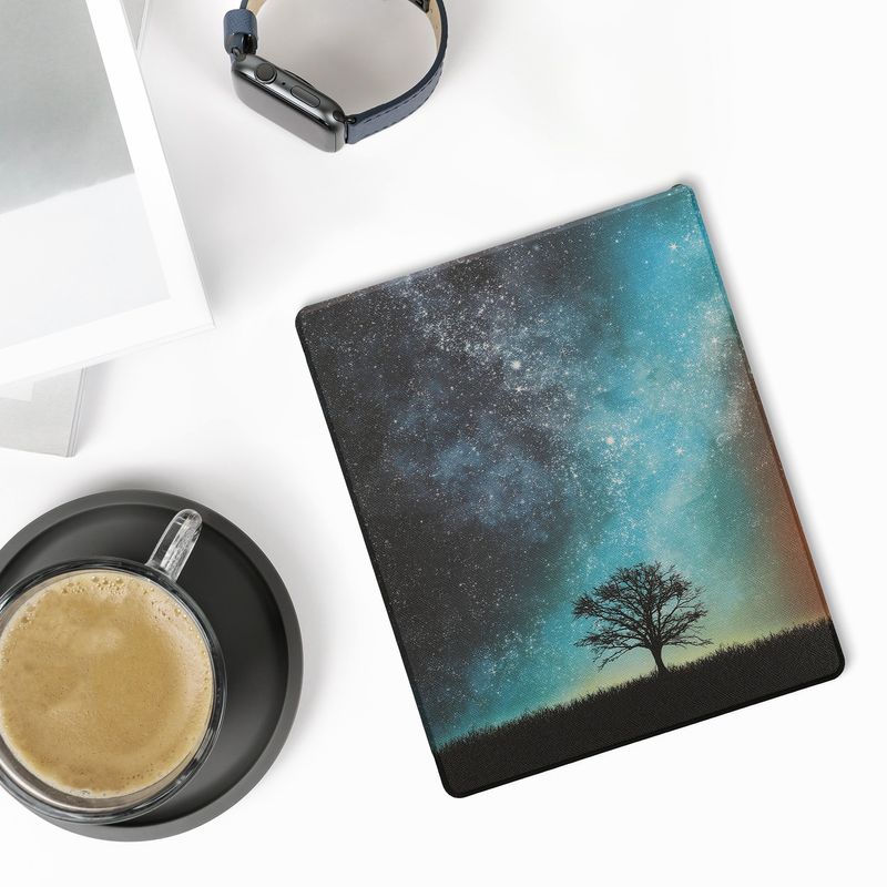 Laptop, Telefoane si Tablete - Ebook reader si accesorii - Accesorii eBook Reader - Husa Kwmobile pentru Amazon Kindle Scribe 3rd Gen, 11 inch (2025), functie Sleep/Wake, piele ecologica, multicolor - Infinity.ro