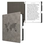 Laptop, Telefoane si Tablete - Ebook reader si accesorii - Accesorii eBook Reader - Husa Kwmobile pentru Amazon Kindle Scribe 3rd Gen, 11 inch (2025), functie Sleep/Wake, piele ecologica, gri - Infinity.ro