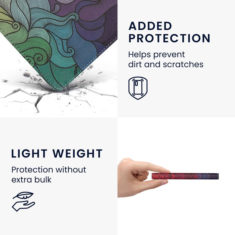 Laptop, Telefoane si Tablete - Ebook reader si accesorii - Accesorii eBook Reader - Husa Kwmobile pentru Amazon Kindle Paperwhite 12 (2024), Colorsoft, Sleep/Wake, profil slim, piele ecologica, multicolor - Infinity.ro