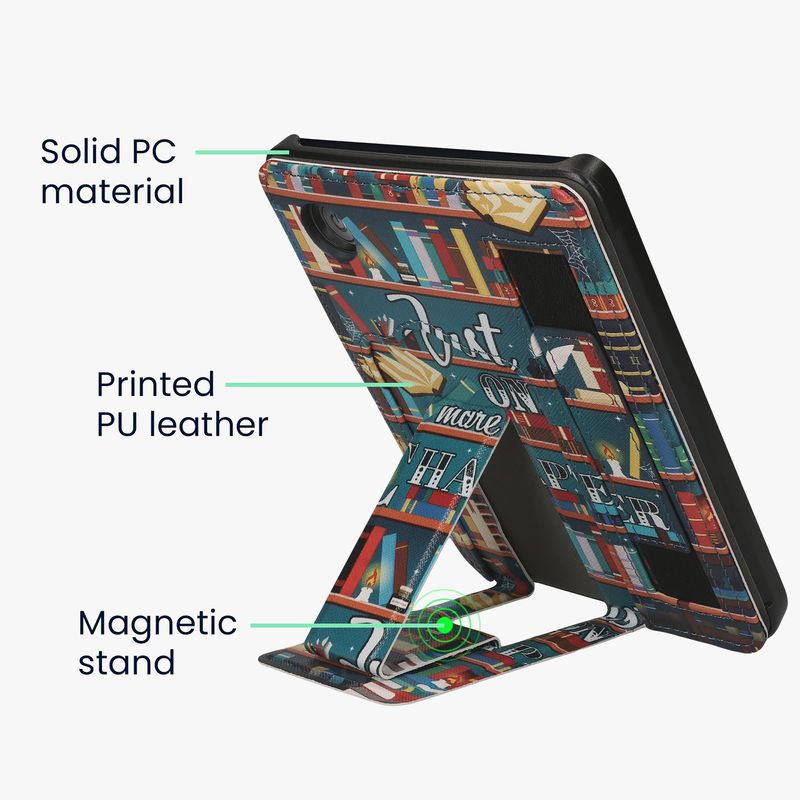 Laptop, Telefoane si Tablete - Ebook reader si accesorii - Accesorii eBook Reader - Husa Kwmobile pentru Kobo Clara 2E, Tolino Shine 4, functie stand, piele ecologica, multicolor - Infinity.ro