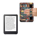 Laptop, Telefoane si Tablete - Ebook reader si accesorii - Accesorii eBook Reader - Husa Kwmobile pentru Kobo Clara 2E, Tolino Shine 4, functie stand, piele ecologica, multicolor - Infinity.ro
