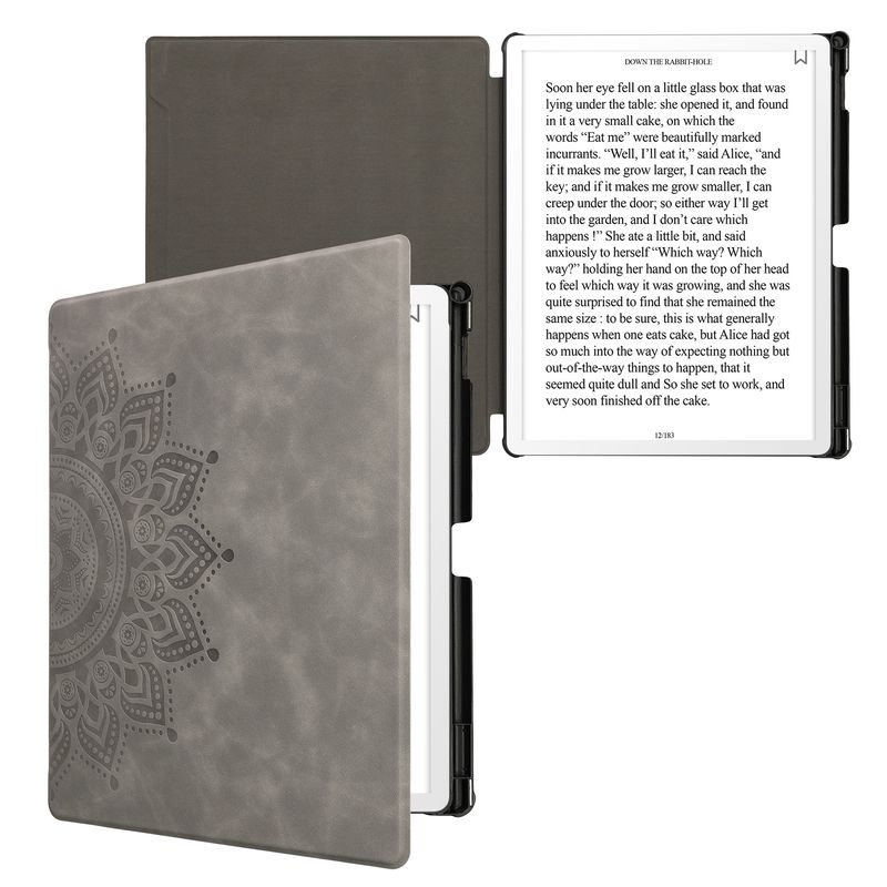 Laptop, Telefoane si Tablete - Ebook reader si accesorii - Accesorii eBook Reader - Husa Kwmobile pentru Amazon Kindle Scribe 3rd Gen, 11 inch (2025), inchidere magnetica, piele ecologica, gri - Infinity.ro