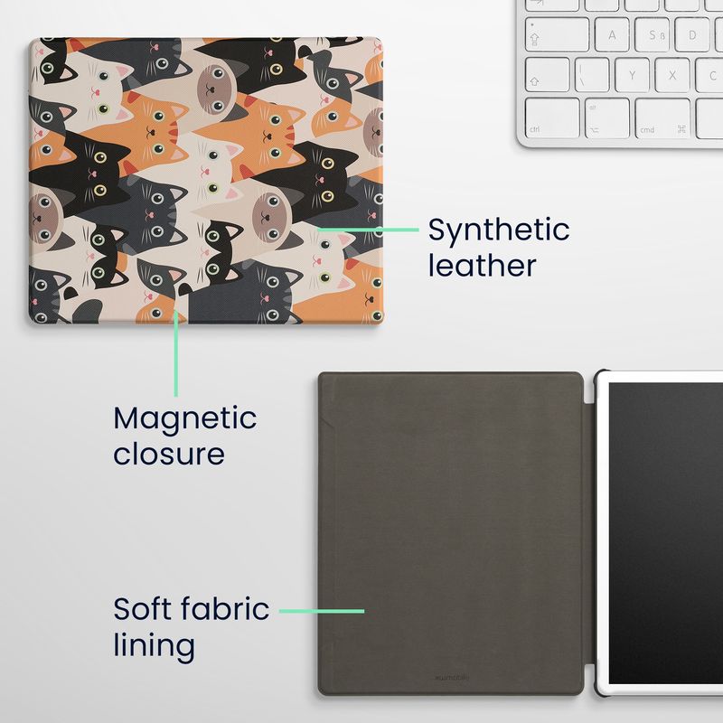 Laptop, Telefoane si Tablete - Ebook reader si accesorii - Accesorii eBook Reader - Husa Kwmobile pentru Amazon Kindle Scribe 3rd Gen, 11 inch (2025), inchidere magnetica, piele ecologica, multicolor - Infinity.ro