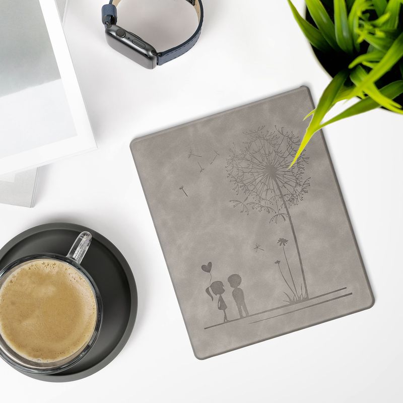 Laptop, Telefoane si Tablete - Ebook reader si accesorii - Accesorii eBook Reader - Husa Kwmobile pentru Amazon Kindle Scribe 3rd Gen, 11 inch (2025), inchidere magnetica, Sleep/Wake, piele ecologica, gri - Infinity.ro