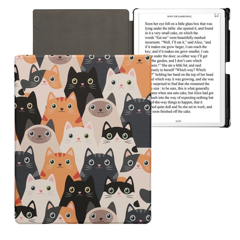 Laptop, Telefoane si Tablete - Ebook reader si accesorii - Accesorii eBook Reader - Husa Kwmobile pentru Amazon Kindle Scribe 3rd Gen, 11 inch (2025), inchidere magnetica, piele ecologica, multicolor - Infinity.ro