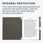 Laptop, Telefoane si Tablete - Ebook reader si accesorii - Accesorii eBook Reader - Husa Kwmobile pentru Amazon Kindle Scribe 3rd Gen, 11 inch (2025), inchidere magnetica, Sleep/Wake, piele ecologica, gri - Infinity.ro