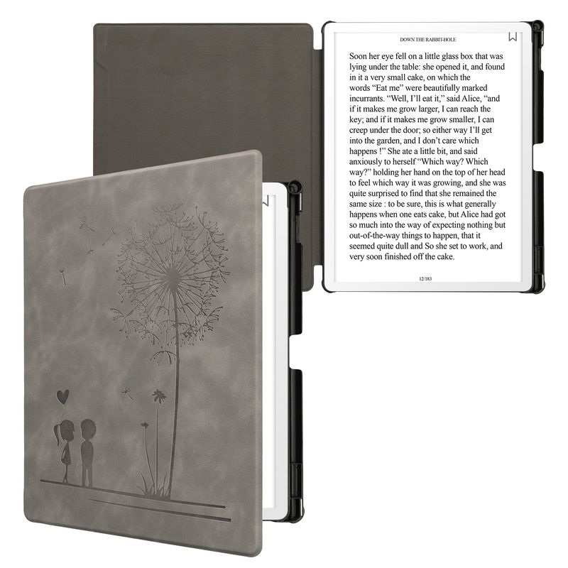 Laptop, Telefoane si Tablete - Ebook reader si accesorii - Accesorii eBook Reader - Husa Kwmobile pentru Amazon Kindle Scribe 3rd Gen, 11 inch (2025), inchidere magnetica, Sleep/Wake, piele ecologica, gri - Infinity.ro