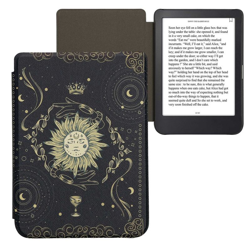 Laptop, Telefoane si Tablete - Ebook reader si accesorii - Accesorii eBook Reader - Husa Kwmobile pentru Kobo Clara 2E, Tolino Shine 4, inchidere magnetica, antisoc, piele ecologica, multicolor - Infinity.ro