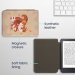 Laptop, Telefoane si Tablete - Ebook reader si accesorii - Accesorii eBook Reader - Husa Kwmobile pentru Kobo Clara 2E, Tolino Shine 4, functie Sleep/Wake, piele ecologica, multicolor - Infinity.ro