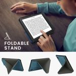 Laptop, Telefoane si Tablete - Ebook reader si accesorii - Accesorii eBook Reader - Husa Kwmobile pentru Kobo Clara 2E, Tolino Shine 4, inchidere magnetica, Sleep/Wake, piele ecologica, albastru - Infinity.ro