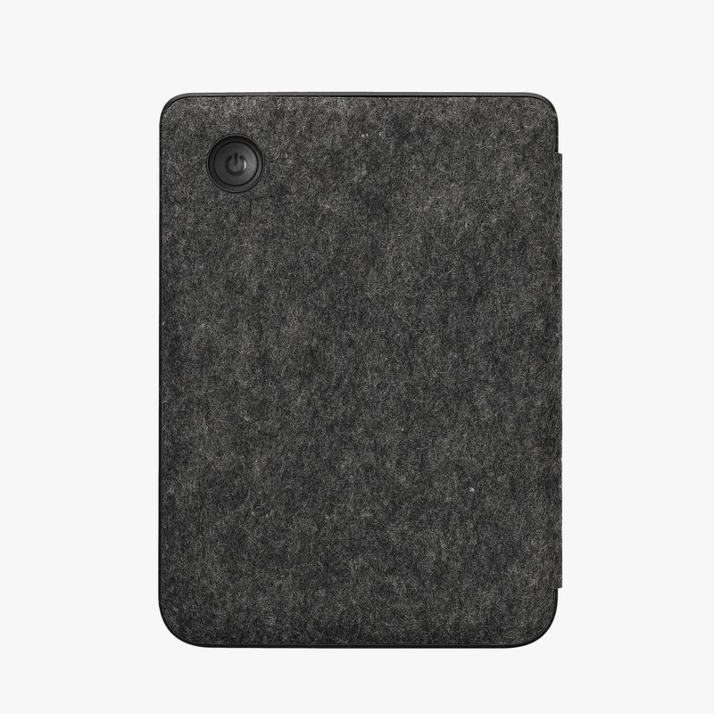 Laptop, Telefoane si Tablete - Ebook reader si accesorii - Accesorii eBook Reader - Husa Kwmobile pentru Kobo Clara 2E, Tolino Shine 4, inchidere magnetica, protectie la socuri, fetru, textil, gri - Infinity.ro