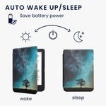 Laptop, Telefoane si Tablete - Ebook reader si accesorii - Accesorii eBook Reader - Husa Kwmobile pentru Kobo Clara 2E, Tolino Shine 4, inchidere magnetica, piele ecologica, multicolor - Infinity.ro
