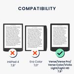 Laptop, Telefoane si Tablete - Ebook reader si accesorii - Accesorii eBook Reader - Husa Kwmobile pentru PocketBook Verse, Verse Lite, Verse Pro, Verse Pro Color, functie Sleep/Wake, piele ecologica, gri - Infinity.ro