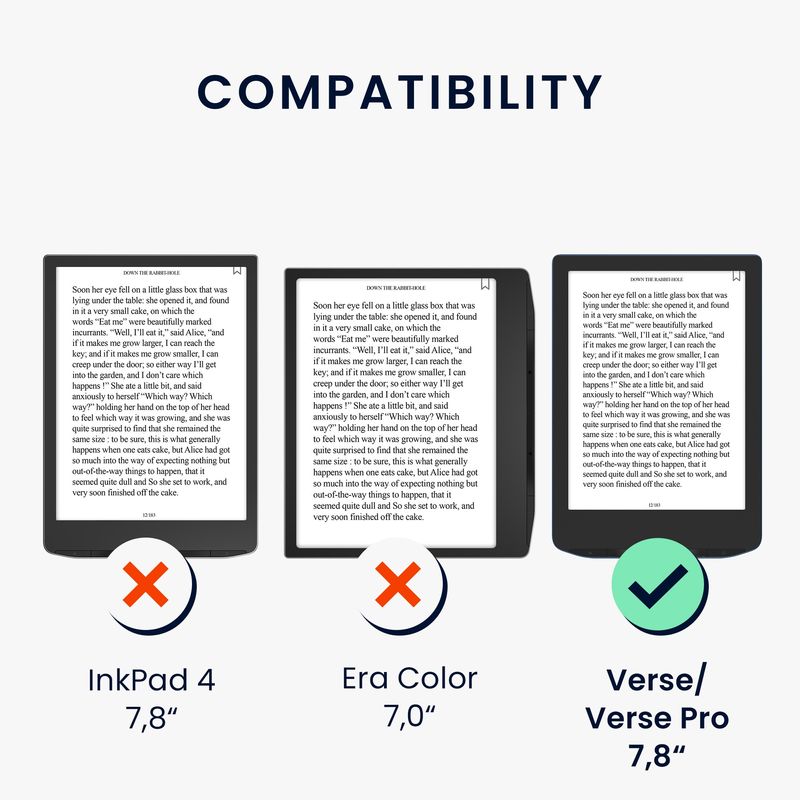 Laptop, Telefoane si Tablete - Ebook reader si accesorii - Accesorii eBook Reader - Husa Kwmobile pentru PocketBook Verse, Verse Lite, Verse Pro, Verse Pro Color, inchidere magnetica, Sleep/Wake, gri - Infinity.ro