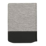 Laptop, Telefoane si Tablete - Ebook reader si accesorii - Accesorii eBook Reader - Husa Kwmobile pentru PocketBook Verse, Verse Lite, Verse Pro, Verse Pro Color, inchidere magnetica, panza, gri, negru - Infinity.ro