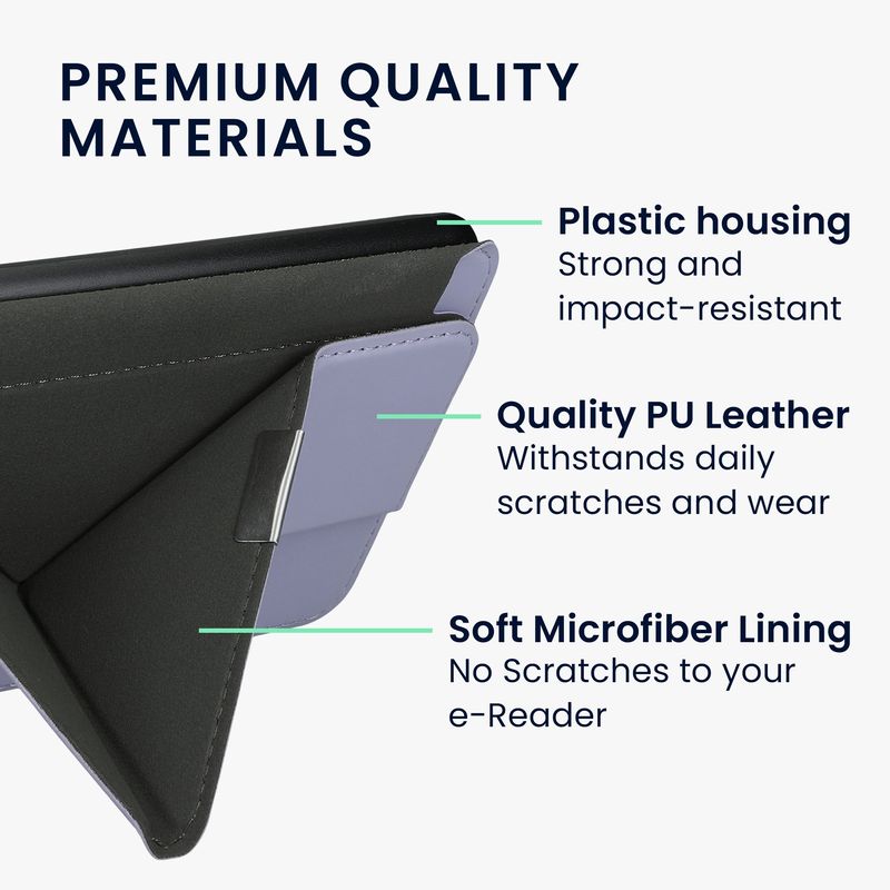 Laptop, Telefoane si Tablete - Ebook reader si accesorii - Accesorii eBook Reader - Husa Kwmobile pentru Tolino Vision 1, Vision 2, Vision 3 HD, Vision 4 HD, inchidere magnetica, piele ecologica, mov - Infinity.ro