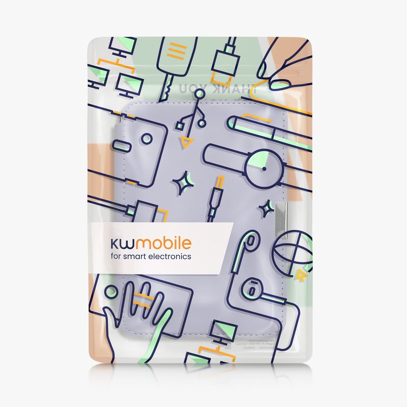 Laptop, Telefoane si Tablete - Ebook reader si accesorii - Accesorii eBook Reader - Husa Kwmobile pentru Tolino Vision 1, Vision 2, Vision 3 HD, Vision 4 HD, inchidere magnetica, piele ecologica, mov - Infinity.ro