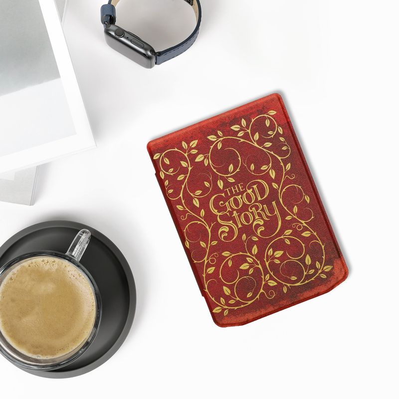 Laptop, Telefoane si Tablete - Ebook reader si accesorii - Accesorii eBook Reader - Husa Kwmobile pentru PocketBook Verse, Verse Lite, Verse Pro, Verse Pro Color, Sleep/Wake, piele ecologica, multicolor - Infinity.ro