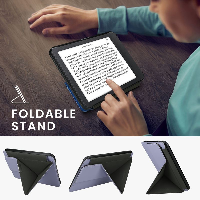 Laptop, Telefoane si Tablete - Ebook reader si accesorii - Accesorii eBook Reader - Husa Kwmobile pentru Tolino Vision 1, Vision 2, Vision 3 HD, Vision 4 HD, inchidere magnetica, piele ecologica, mov - Infinity.ro