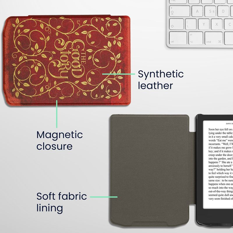 Laptop, Telefoane si Tablete - Ebook reader si accesorii - Accesorii eBook Reader - Husa Kwmobile pentru PocketBook Verse, Verse Lite, Verse Pro, Verse Pro Color, Sleep/Wake, piele ecologica, multicolor - Infinity.ro